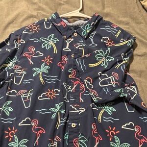 Chubbies Blue and White Striped Shirt